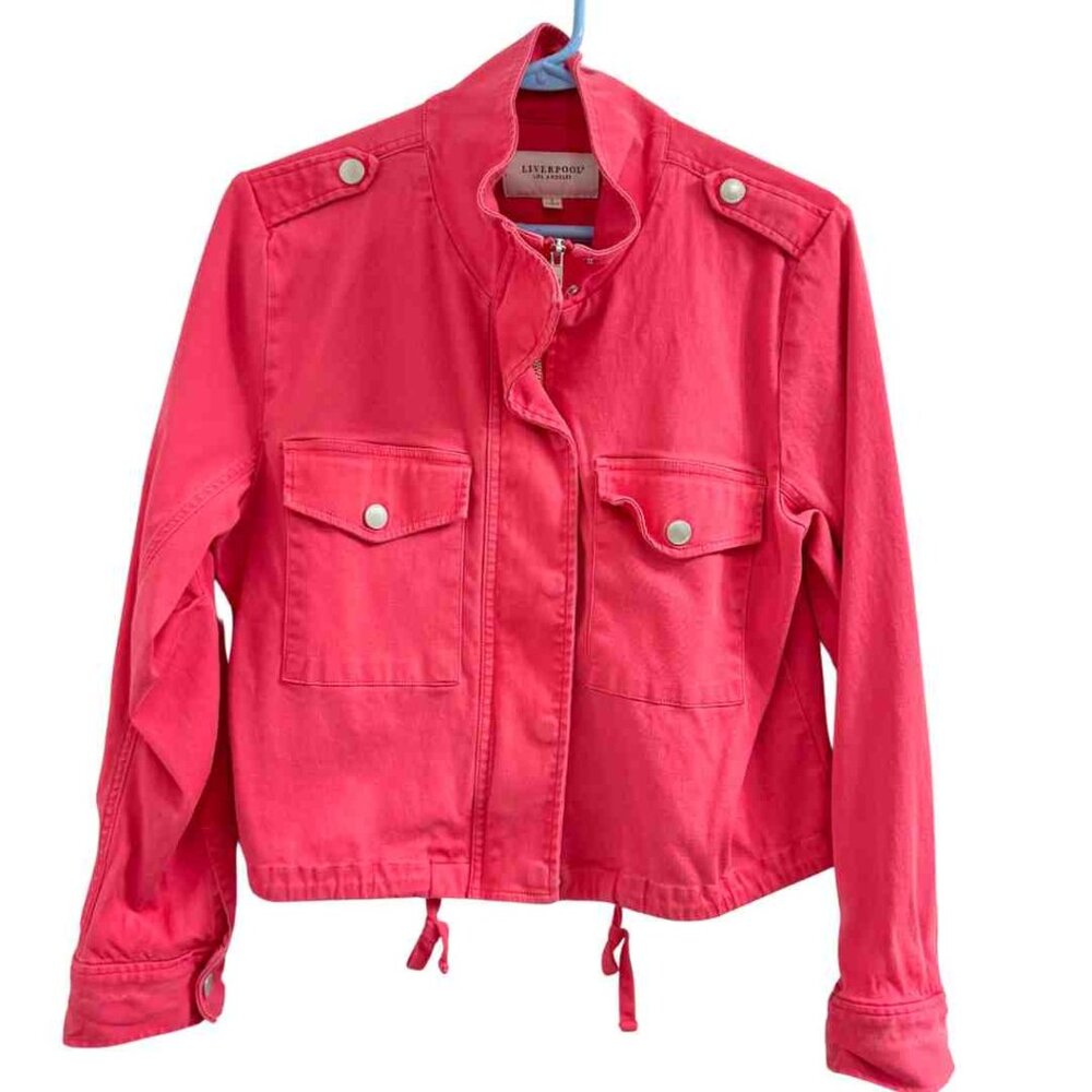 Liverpool Bright Pink Cropped Jacket